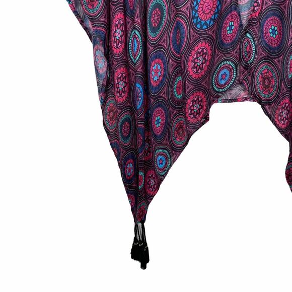 Satva Akula Kimono Eastern Tile Ocean Depths Womens XS/S Boho Purple Pink NWT - Picture 10 of 11